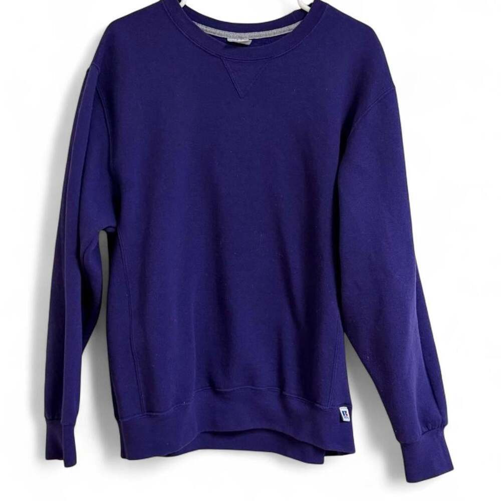 Russell Athletic Men's Purple and Blue Sweatshirt